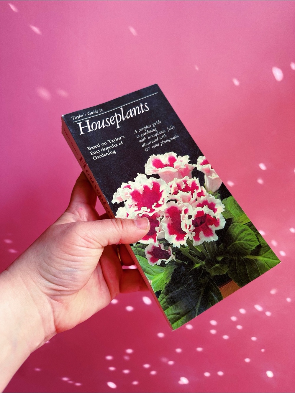 Taylor's Guide to Houseplants Paperback Book - Pink & Green Cover